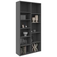 REGAŁ SWIFT - antracytowy, Basics, materiał drewnopochodny (80/160/26cm) - Boxxx