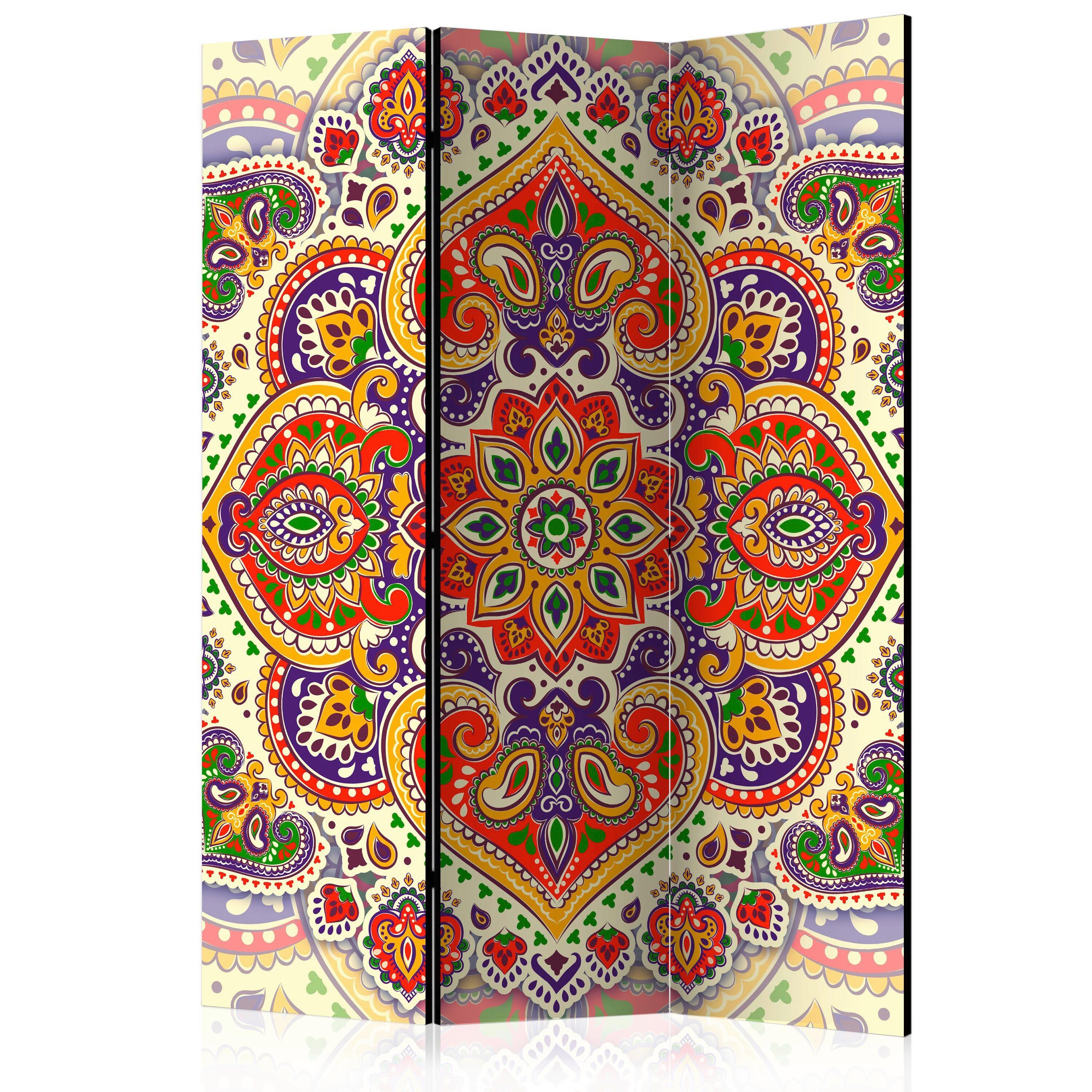 Paravan Unusual Exoticism, 3-Delni, Dvostranski - večbarvno, Basics, tekstil/les (135/172/3cm) - artgeist