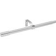 Vorhangstangenset Aktion, ca. 120-210cm - Edelstahlfarben, Metall (120-210cm) - Mömax modern living