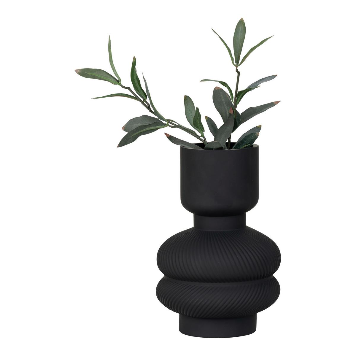 Vase Schwarz - Schwarz, Basics, Glas (15/22cm)