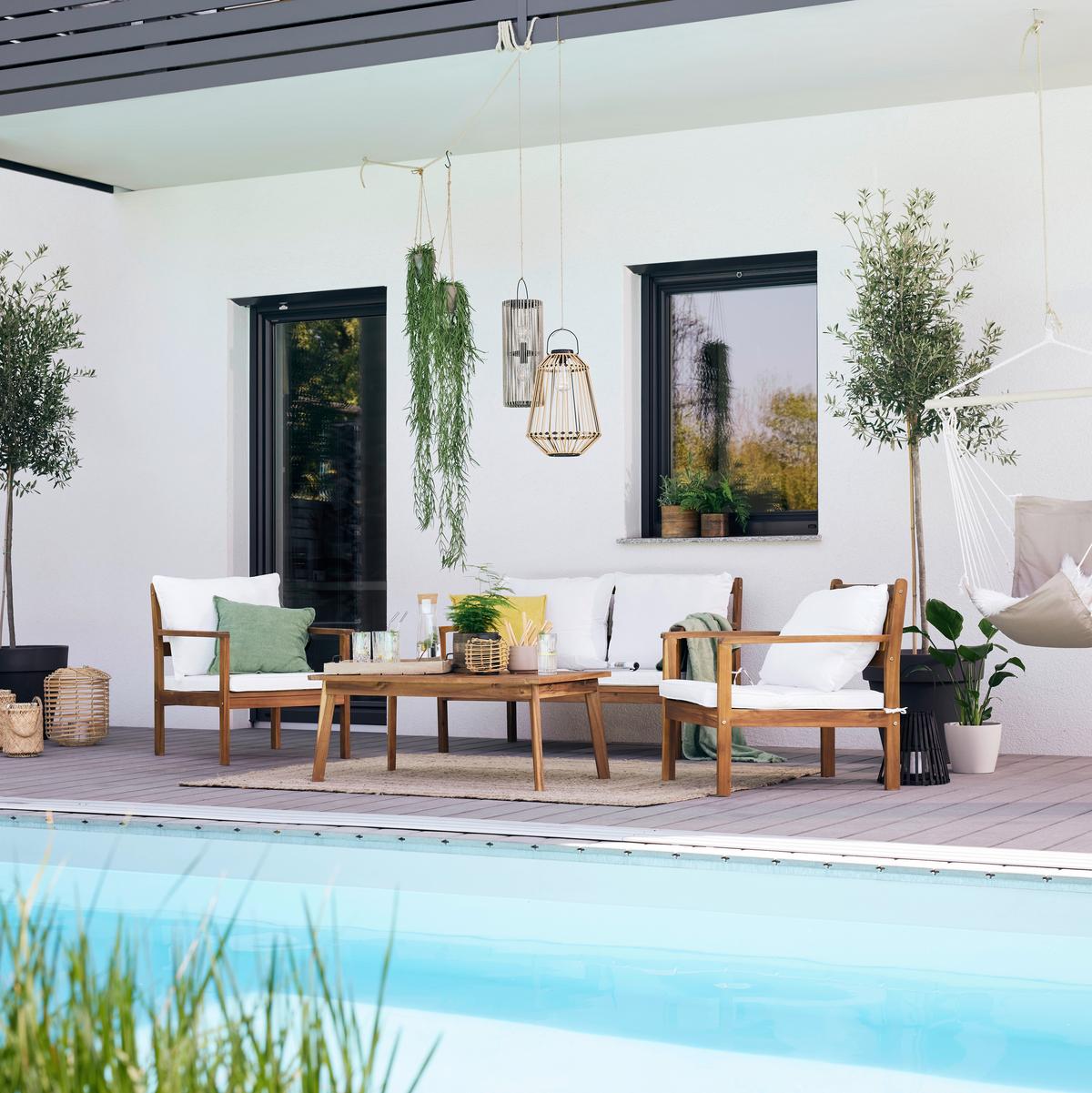 Solarleuchte Kya max. 2 Watt - Schwarz/Naturfarben, Modern, Kunststoff/Metall (28,5cm) - Modern Living