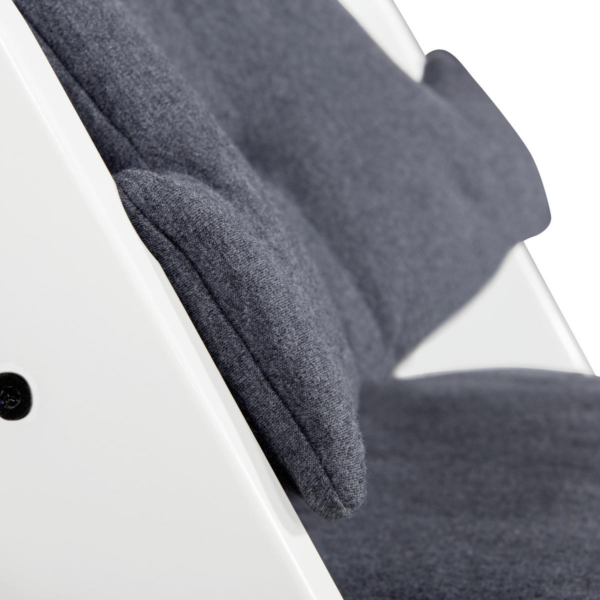 WKŁADKA DO WYSOKIEGO KRZESŁA 667033 - szary, Basics, tkanina (44/24cm) - Hauck