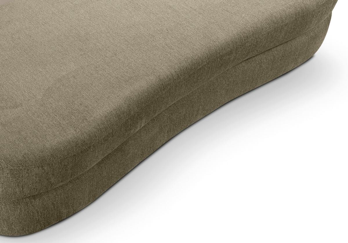 Schlafsofa Diana Grün - Schwarz/Grün, Basics, Holz/Kunststoff (231/93/108cm) - MID.YOU