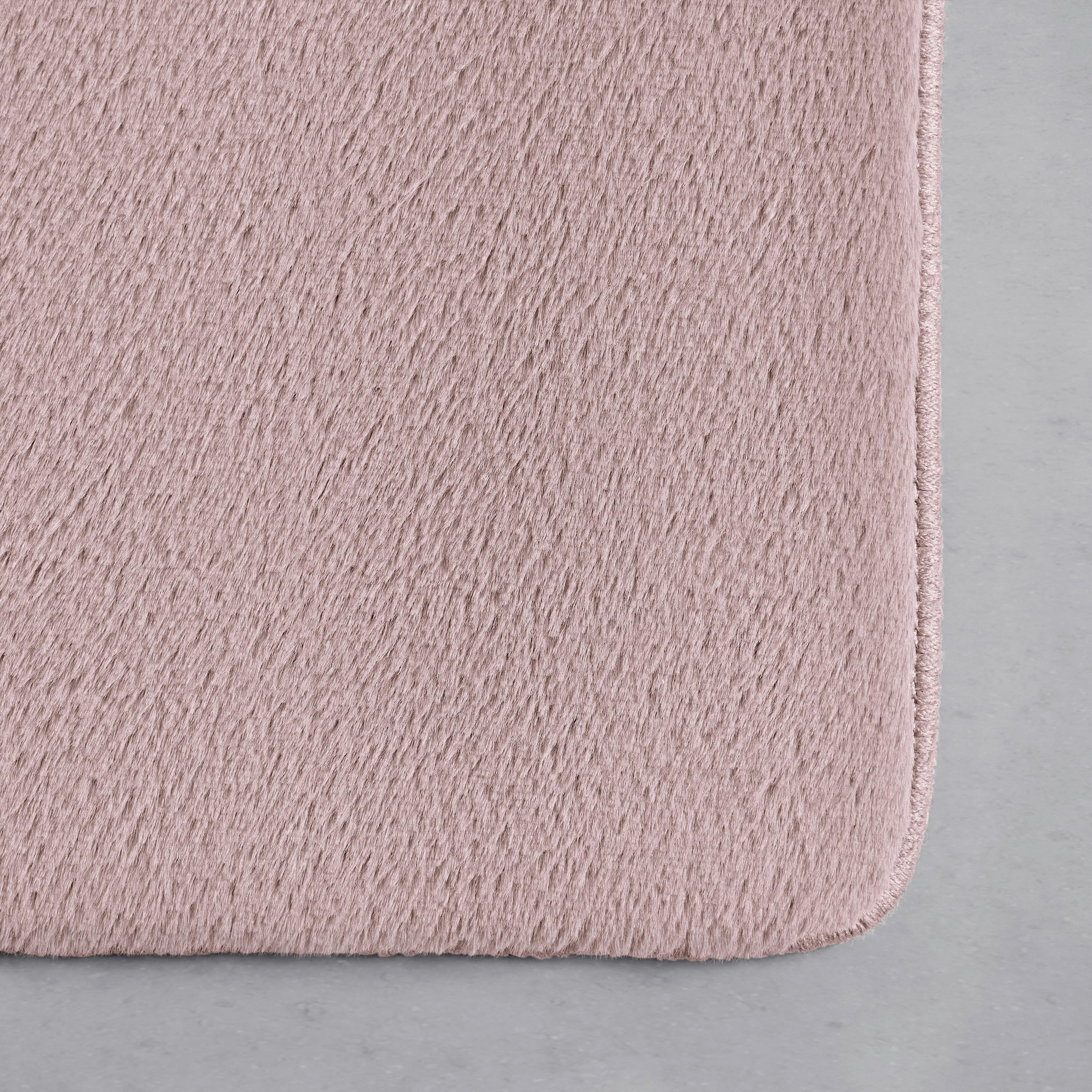 KONSTFÄLL PÄLSA -BASED- - rosa, Klassisk, textil (160/230cm) - Based