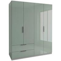 Kleiderschrank Armadio Grün - Anthrazit/Grün, KONVENTIONELL, Holzwerkstoff (163/200/59cm) - Based
