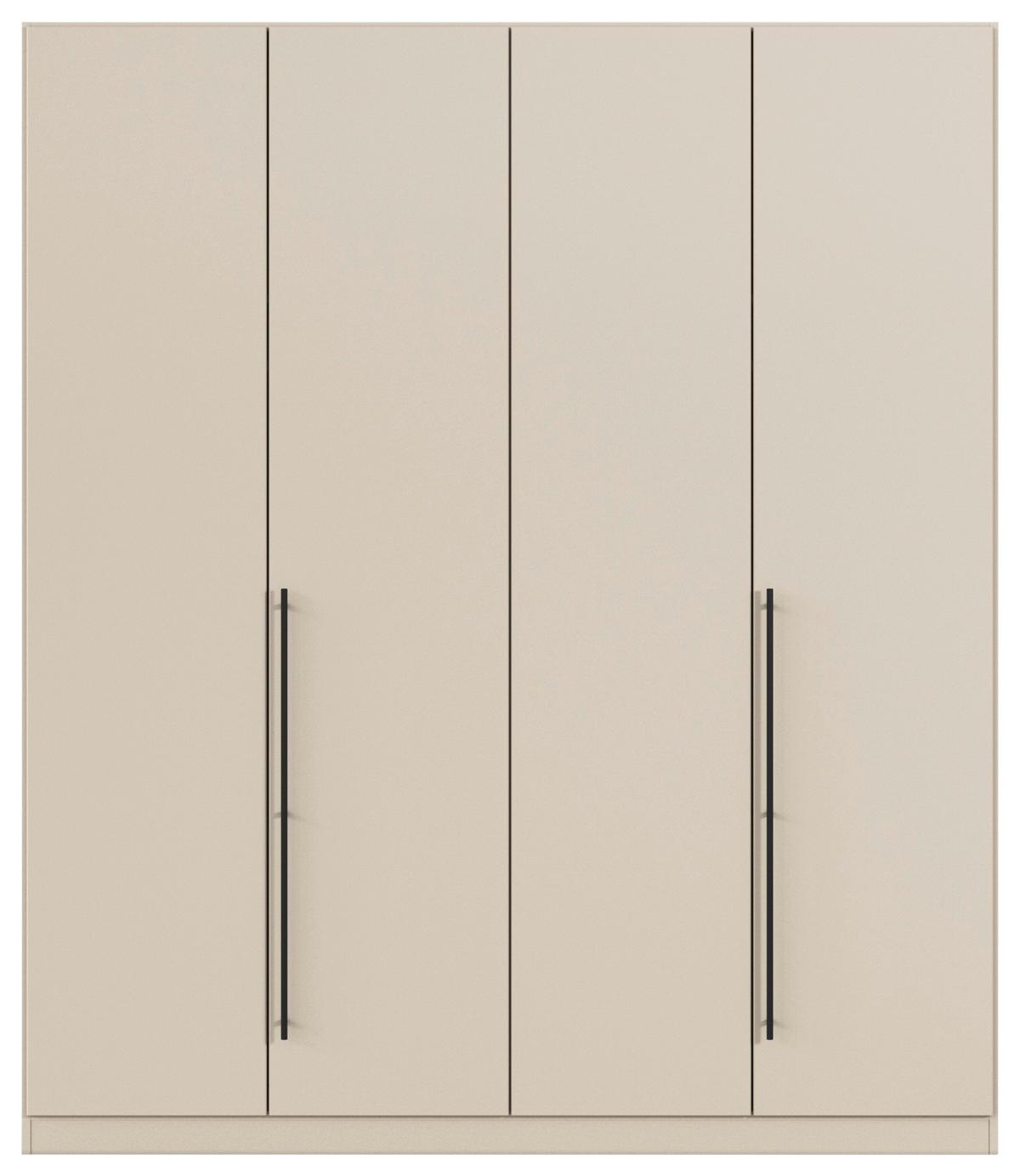 Kleiderschrank Safari Champagner - Champagner/Grau, KONVENTIONELL, Holzwerkstoff/Metall (181/229/54cm) - Based