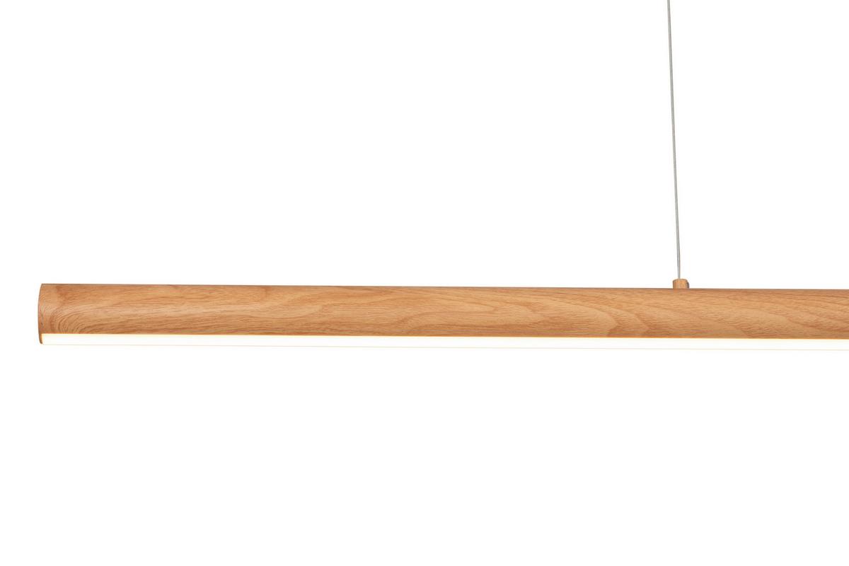 LAMPA WISZĄCA LED ZÜRICH - kolor naturalny, Trend, tworzywo sztuczne/metal (120/6/120cm) - Novel