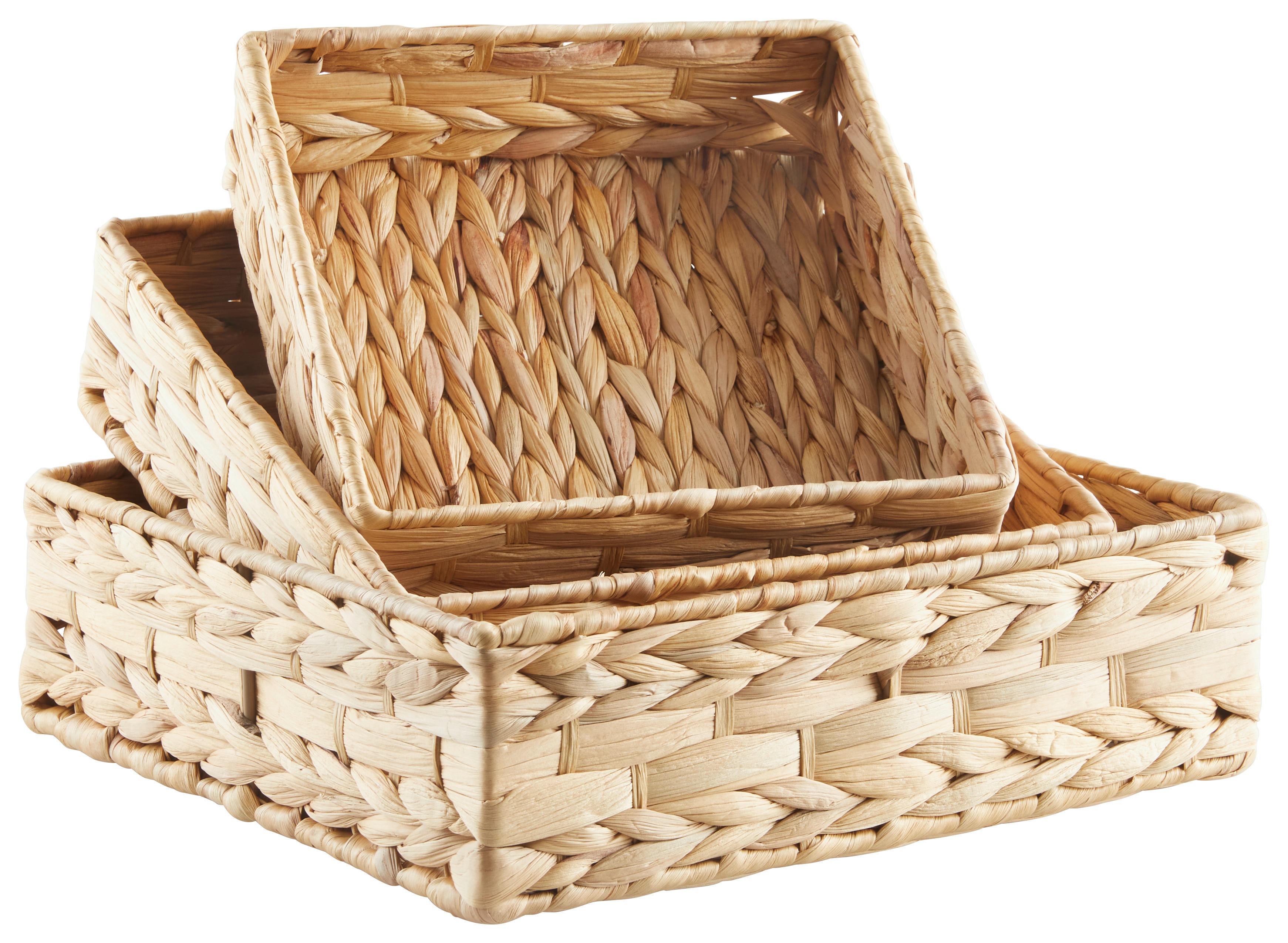 Košara Hondra I -Paz- - prirodne boje, Natur, prirodni materijali (30/30/9cm) - Modern Living
