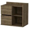 Nachttisch Juno ca. 60x53,2x35cm Walnussfarben - Walnussfarben, Design, Holzwerkstoff (60/53,2/35cm) - MID.YOU