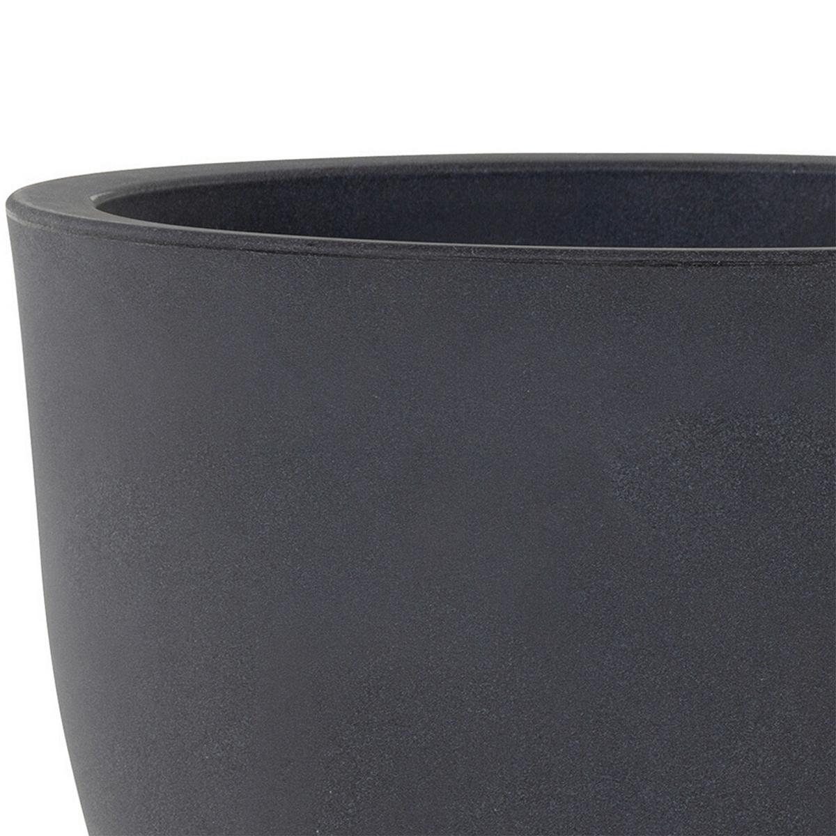 Pflanzentopf Anthrazit - Anthrazit, Basics, Kunststoff (40/30,7cm) - Siena Garden