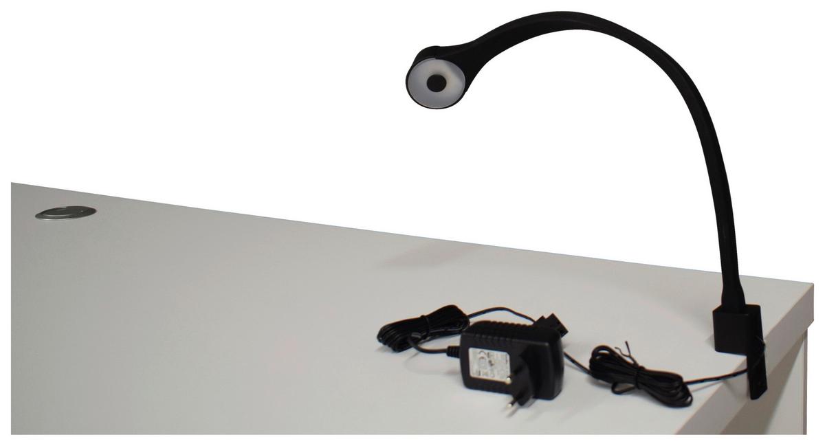 Schreibtischleuchte Big Profi Office - Schwarz, Modern, Kunststoff (44/2,5/5cm) - Mömax