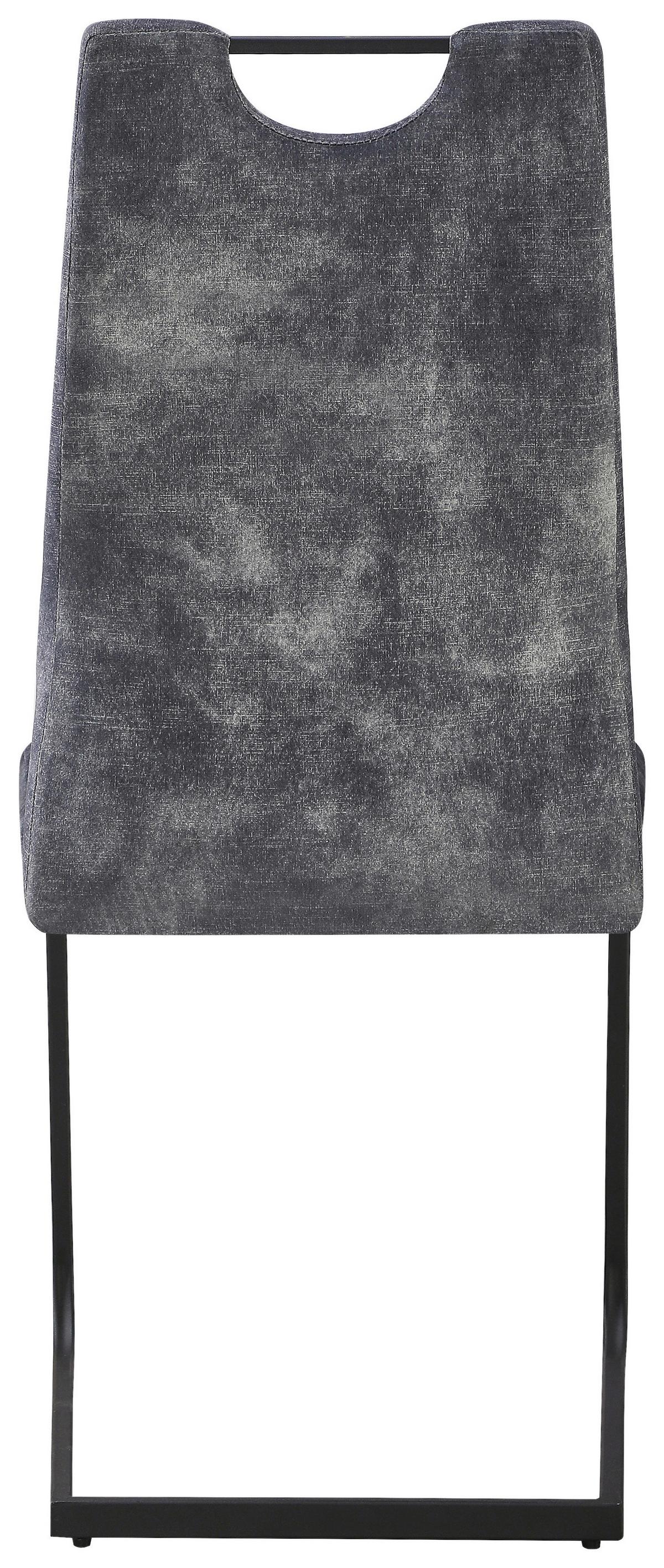 Nihajni Stol Melbourne, Siva - siva/črna, Moderno, kovina/tekstil (44/101/58cm)