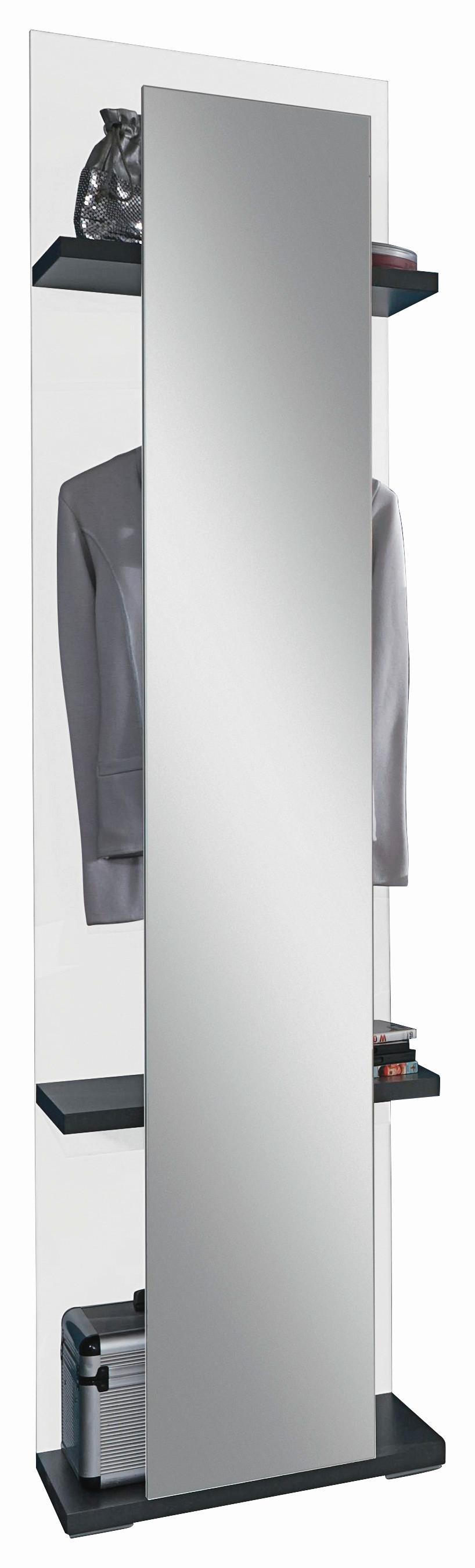 PANEL DO PRZEDPOKOJU CABANA - biały/kolor grafitowy, Design, materiał drewnopochodny/szkło (50/209/32cm) - Livetastic