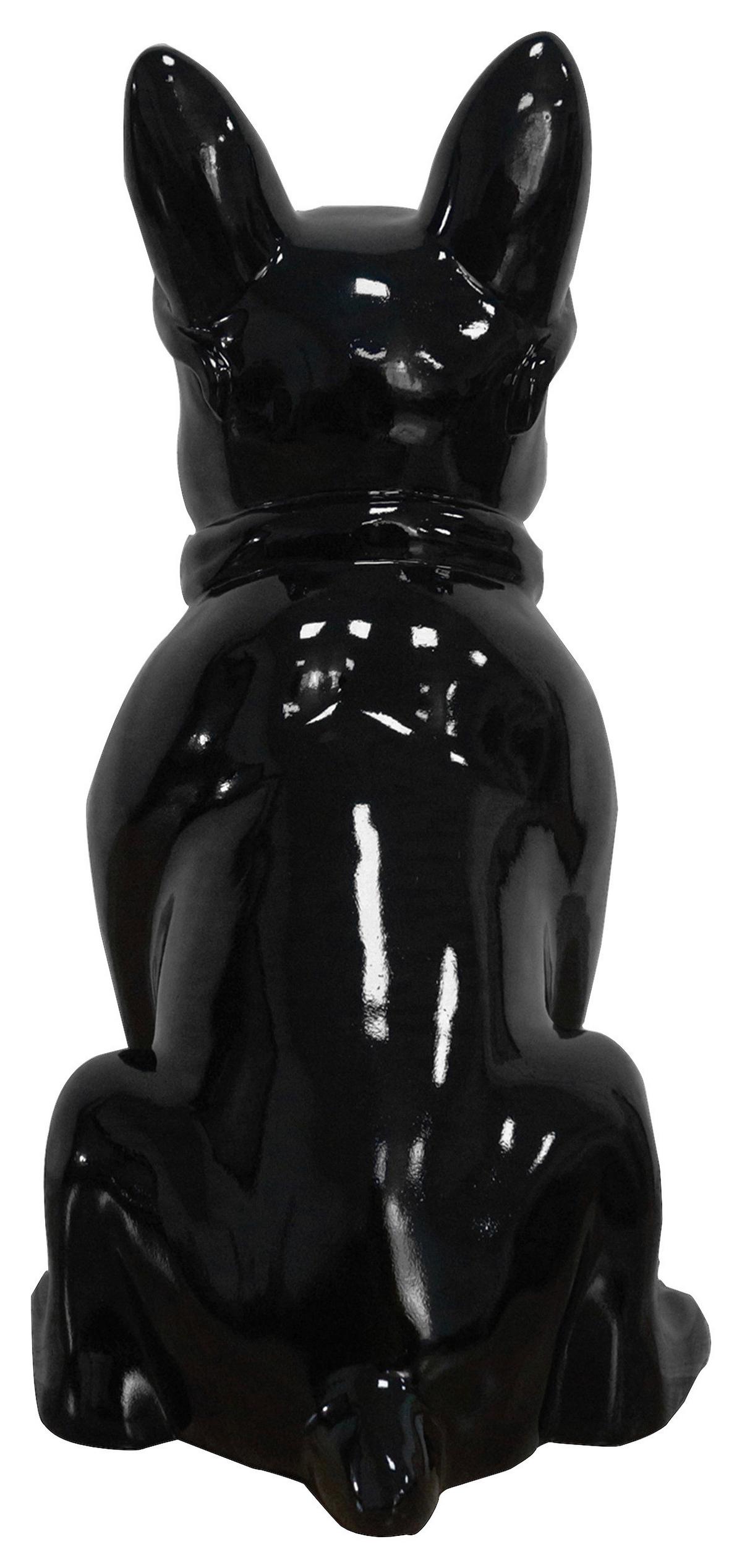 SKULPTUR BULLDOG - noir, Trend, matériaux naturels/pierre (27/37/19cm) - Kayoom