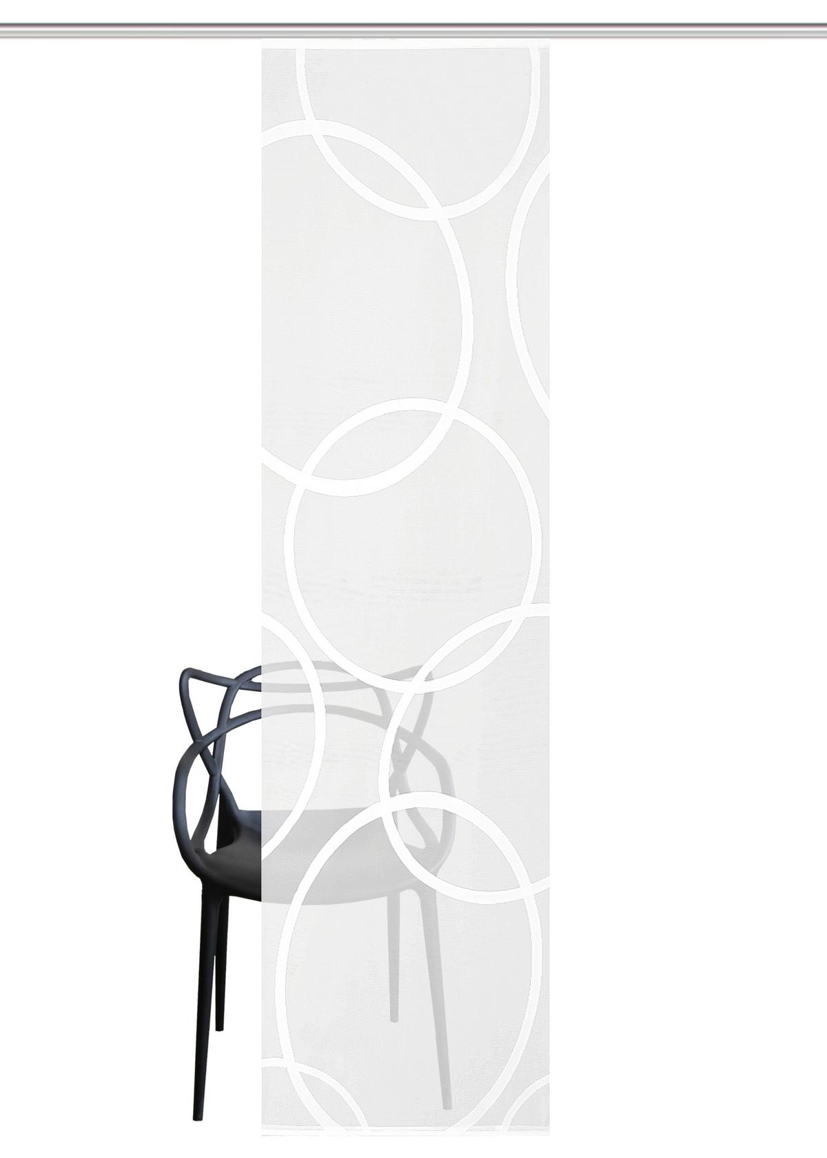 ZASŁONA PANELOWA PINALE - biały, Basics, tkanina (57/245cm)