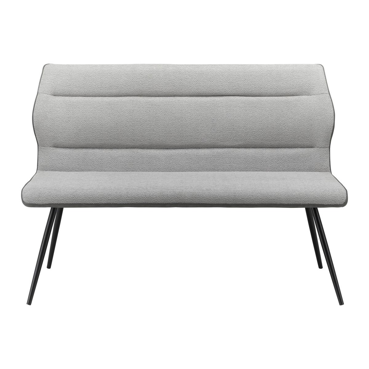 ŁAWKA EVA - czarny/szary, Modern, metal/drewno (139/92,5/60,5cm) - Bessagi Home