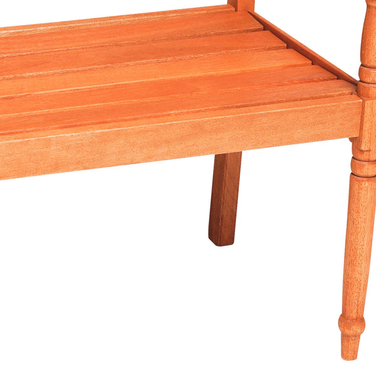Gartenbank "Havanna" aus Eukalyptus, natur - Naturfarben, KONVENTIONELL, Holz (107/60/90cm) - Gardenson