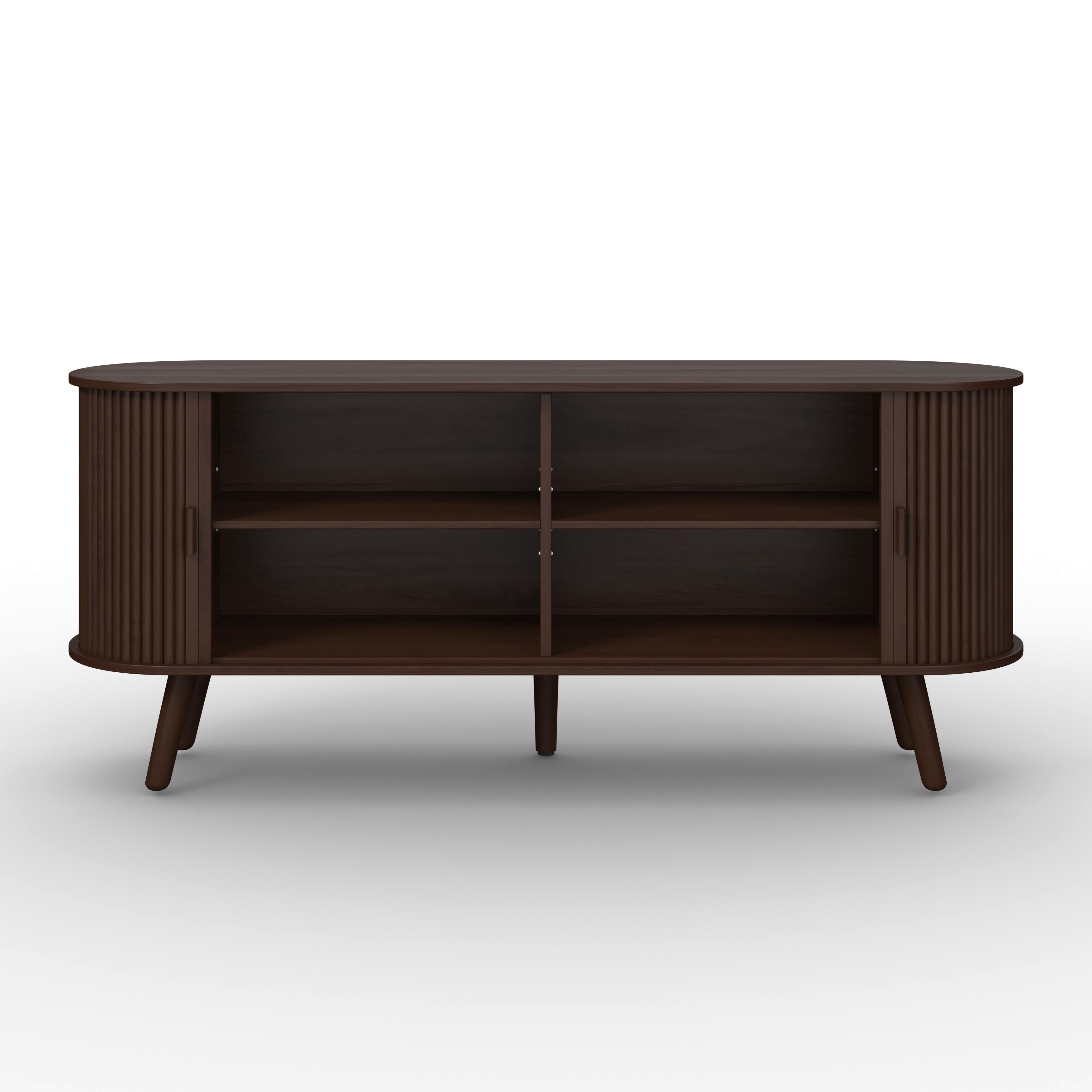 SIDEBOARD ENNIO - valnötsfärgad, Modern, trämaterial/trä (160/80/40cm) - Bessagi Home
