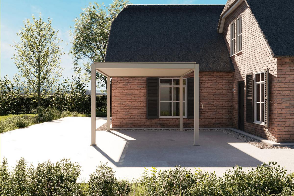 Pergola Deluxe ca. 400x250x300 cm Grau - Grau, LIFESTYLE, Metall (400/250/300cm) - Gardenson