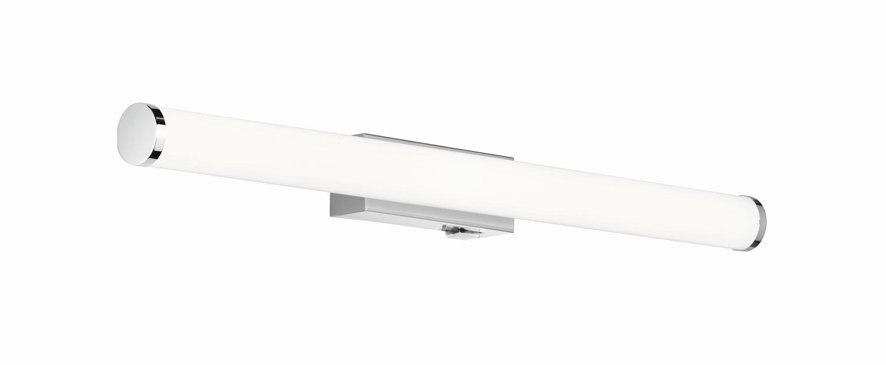 LED-Wandleuchte Mattimo in Weiß/Chrom max. 6,5 Watt - Chromfarben/Weiß, Basics, Kunststoff/Metall (60/5,5cm) - Trio Leuchten