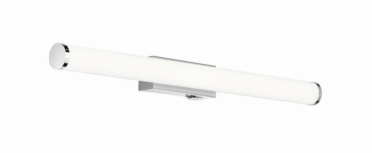 LED-Wandleuchte Mattimo in Weiß/Chrom max. 6,5 Watt - Chromfarben/Weiß, Basics, Kunststoff/Metall (60/5,5cm) - Trio Leuchten