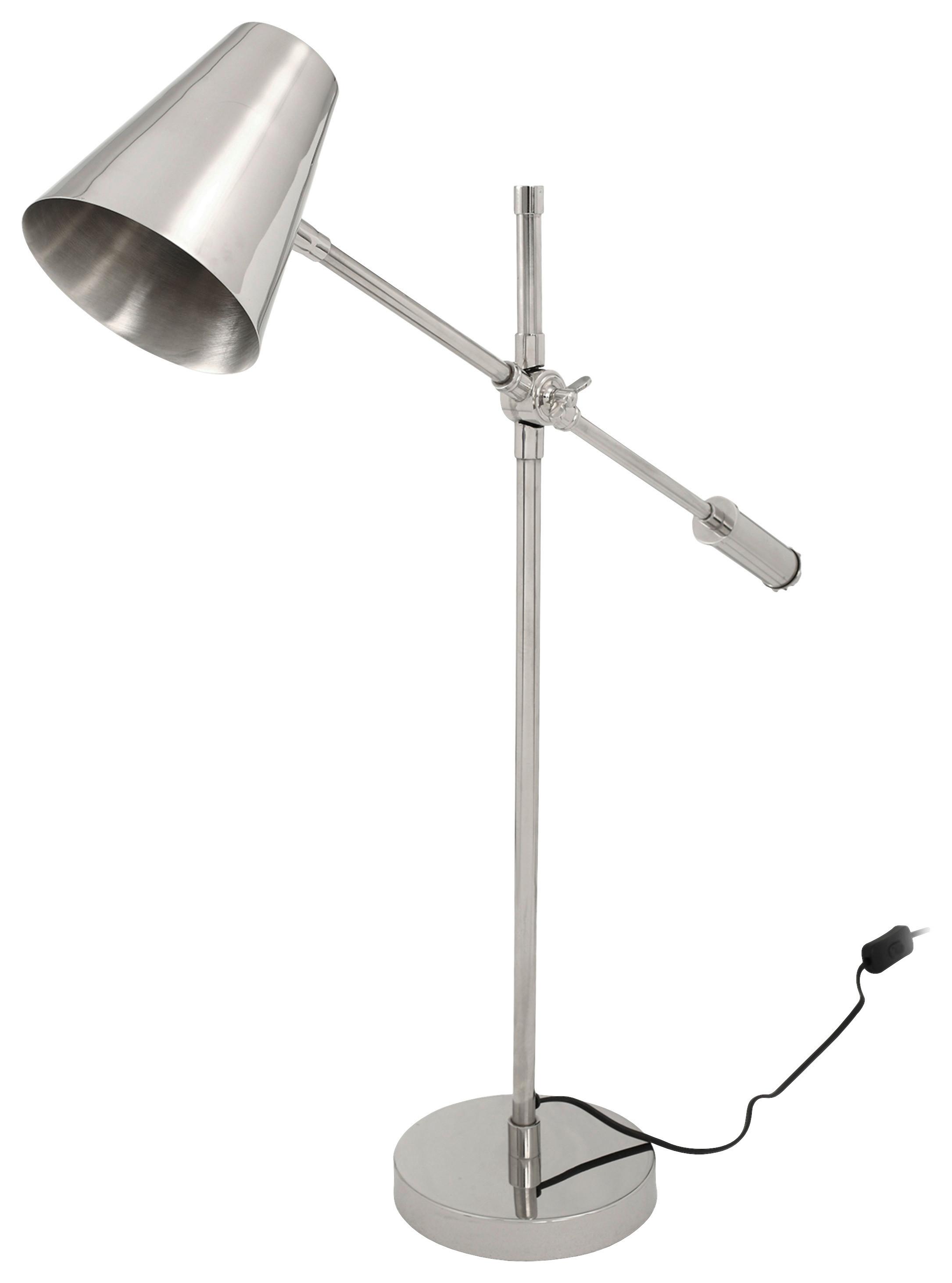 Schreibtischleuchte Allen 500 Silber - Basics (68/18/74cm) - Kayoom