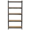 TUNGLASTSTÄLL JOHANN - svart/naturfärgad, Klassisk, metall/trämaterial (90/180/40cm) - Mömax