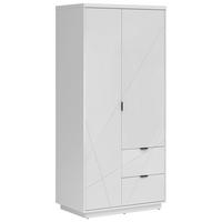 Ormar S Klasičnim Vratima Forn - bijela/bijela visoki sjaj, Moderno, drvni materijal/metal (94/200,5/56,5cm) - Modern Living