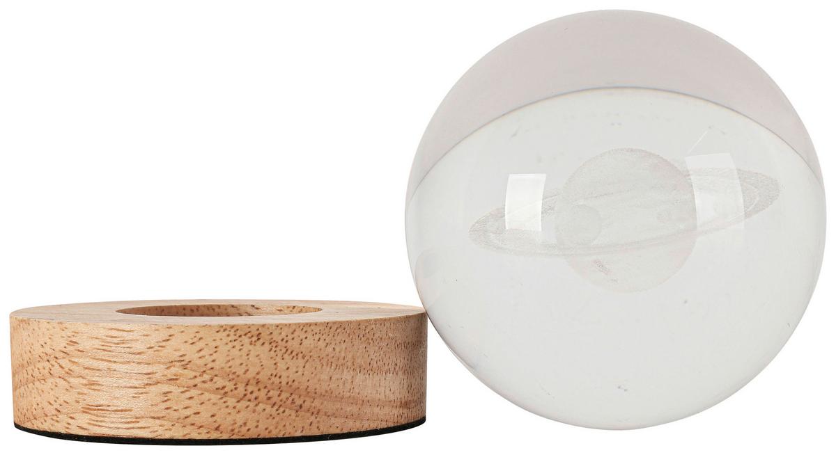 Led Díszlámpa Moni - natúr színű/áttetsző, Romantik / Landhaus, műanyag/faalapú anyag (8/9,5cm) - Mömax