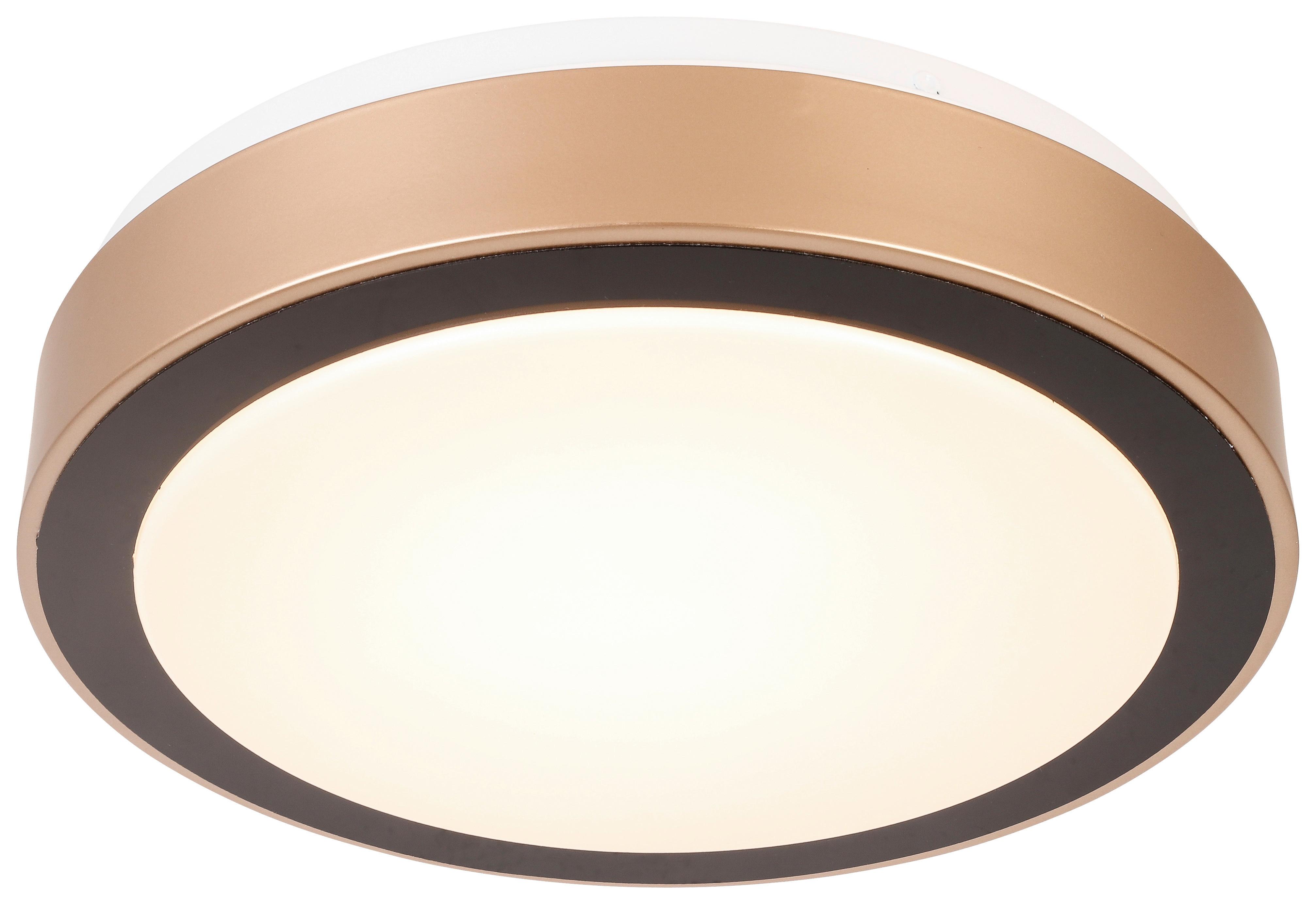Stropna Led-svetilka Rondo - črna/bela, Romantika, kovina/umetna masa (30/8cm) - Mömax