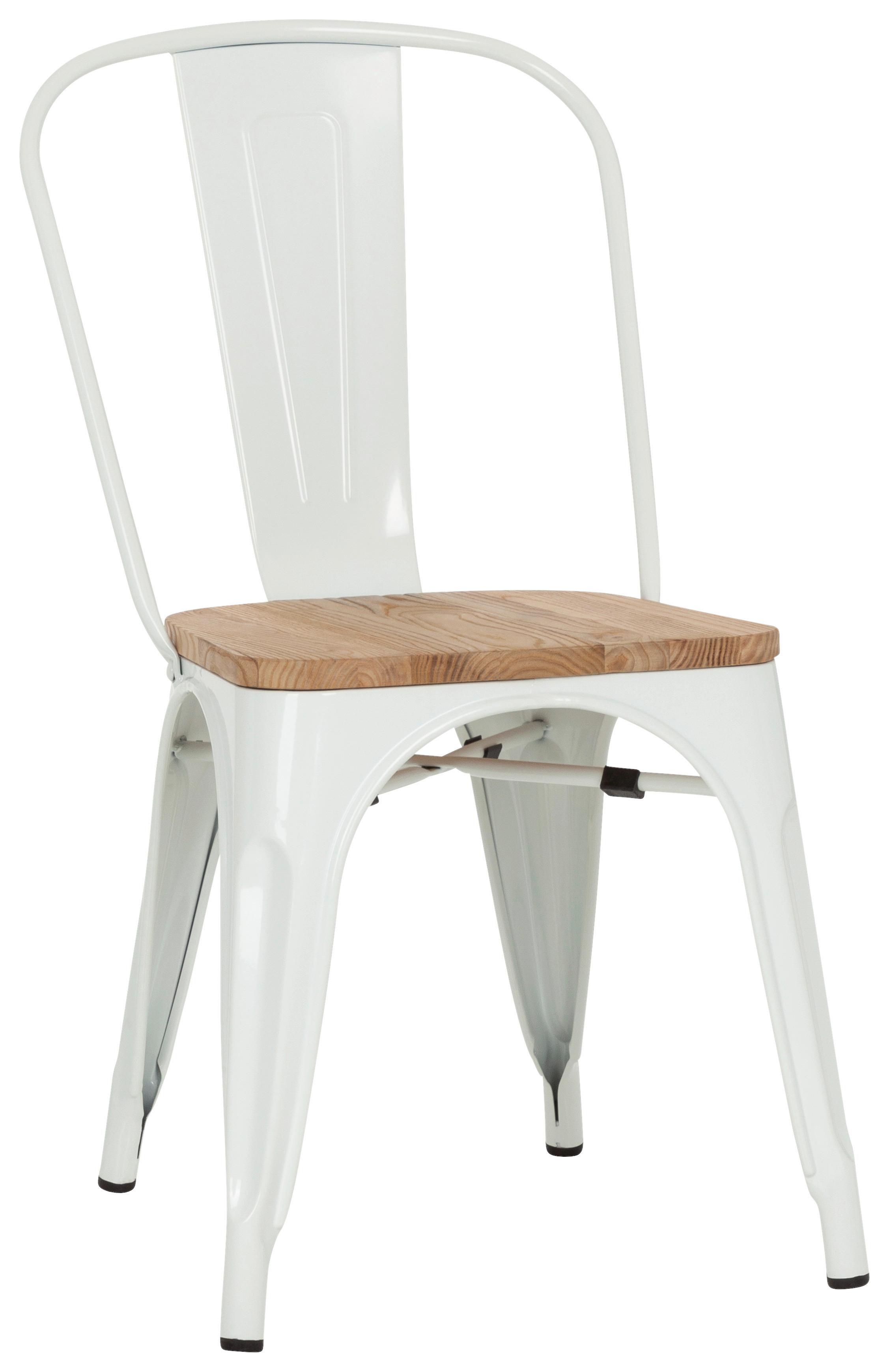 Stol Vantaggio Comfort W, Bela, Brest - bela/temno rjava, Basics, kovina/les (44/84/54cm) - MID.YOU