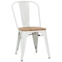 Stol Vantaggio Comfort W, Bela, Brest - bela/temno rjava, Basics, kovina/les (44/84/54cm) - MID.YOU