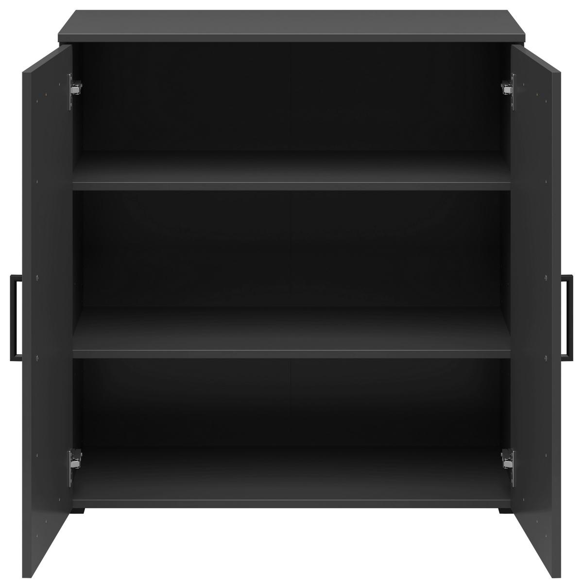 Komoda Multi - boje grafita/antracit, Moderno, drvni materijal/plastika (80/83/40cm) - Modern Living