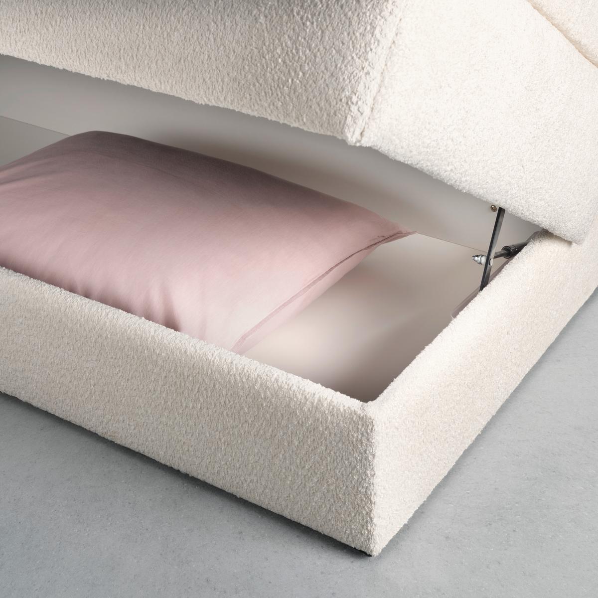 Boxspringbett in Weiss ca. 180x200cm - Weiss/Schwarz, Konventionell, Holzwerkstoff/Kunststoff (180/200cm) - Premium Living