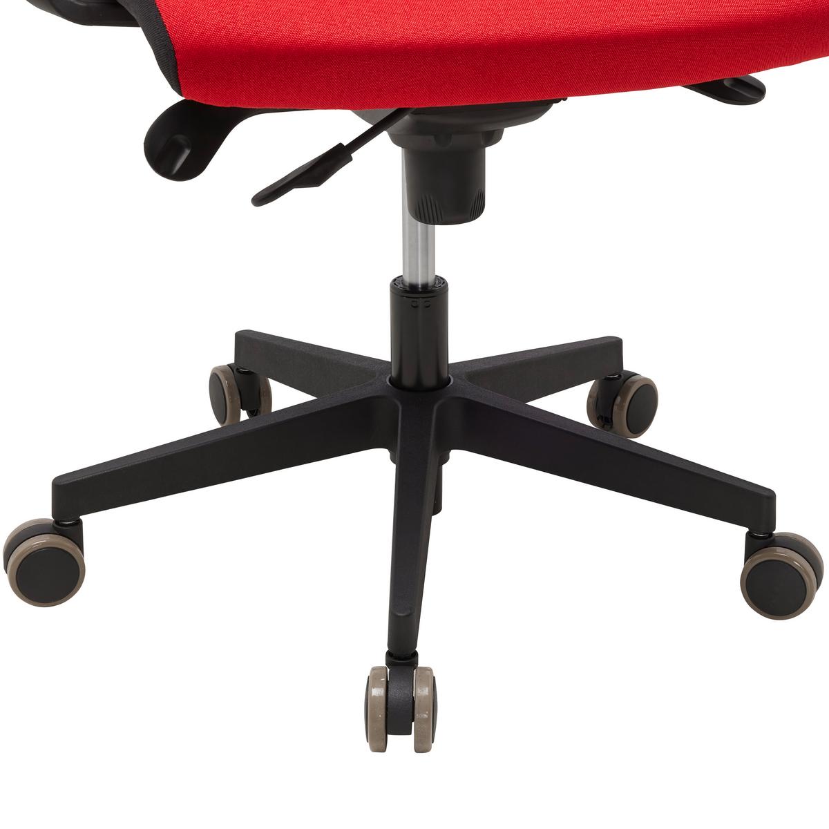 Chefsessel Boss VIP Rot/Schwarz - Rot/Schwarz, MODERN, Kunststoff/Textil (64/142/64cm) - Mömax