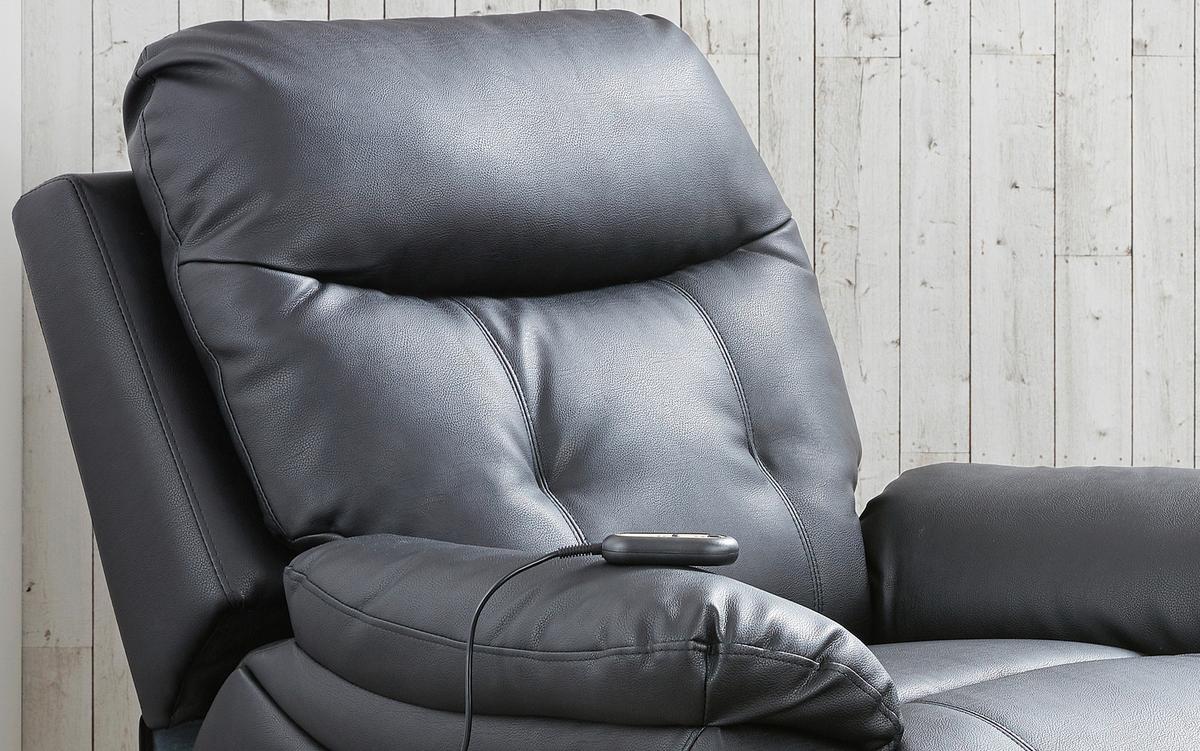 Tv Fotelj Mario, Relax Funkcija, Črna - črna, Konvencionalno, kovina/umetna masa (89/107-79/94-165cm) - James Wood