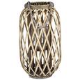 LATERNE Lilian Grau - Grau, Basics, Glas/Holz (28/50cm) LATERNE Lilian Grau - Grau, Basics, Glas/Holz (28/50cm)