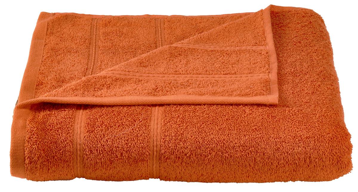 Duschtuch Melanie in Terra Cotta ca. 70x140cm - Terracotta, Textil (70/140cm) - Modern Living