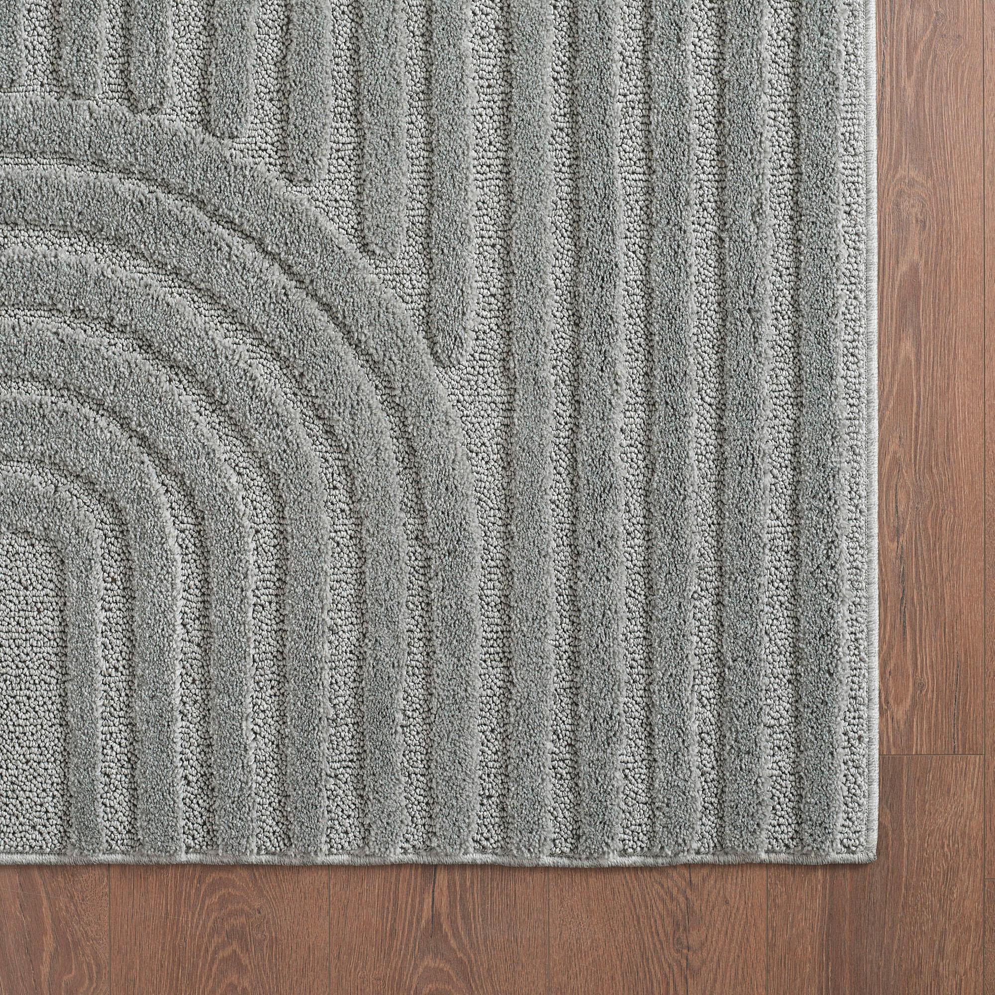 Preproga Z Visokim Florom Art, Srebrna, 200cm - srebrne barve, Basics, tekstil (200cm) - Novel