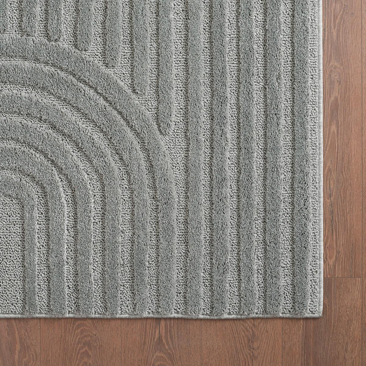 Preproga Z Visokim Florom Art, Srebrna, 160cm - srebrne barve, Basics, tekstil (160cm) - Novel