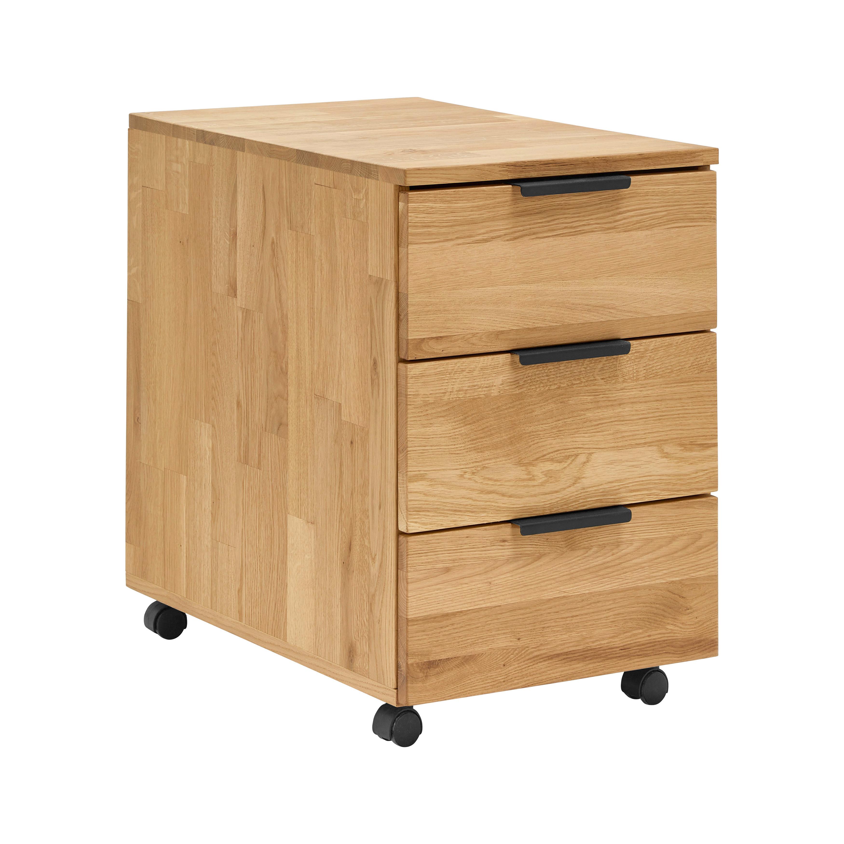 Rollcontainer Albero Naturfarben - Naturfarben, MODERN, Holz (40/59,3/62cm) - Premium Living