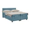 Boxspringbett Dixon Dunkelblau ca. 180x200cm - Schwarz/Dunkelblau, Konventionell, Holz/Holzwerkstoff (180/200cm) - Premium Living