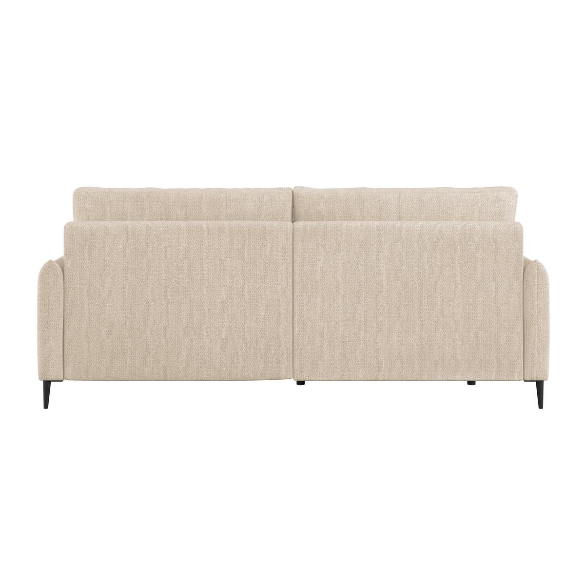 Kutna Garnitura Polis - bež/crna, Trend, tekstil/metal (221/142cm) - Ondega