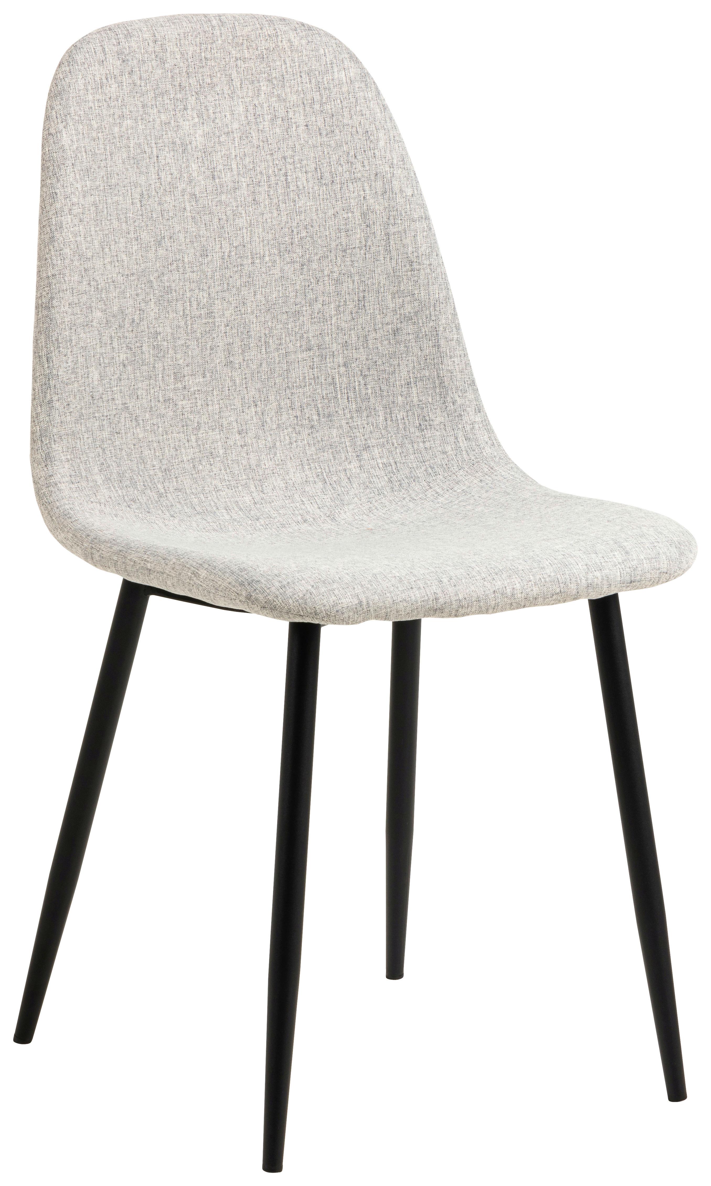 KRZESŁO CELIA - jasnoszary/czarny, Trend, metal/tkanina (44/86/54cm) - MID.YOU