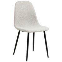 KRZESŁO CELIA - jasnoszary/czarny, Trend, metal/tkanina (44/86/54cm) - MID.YOU