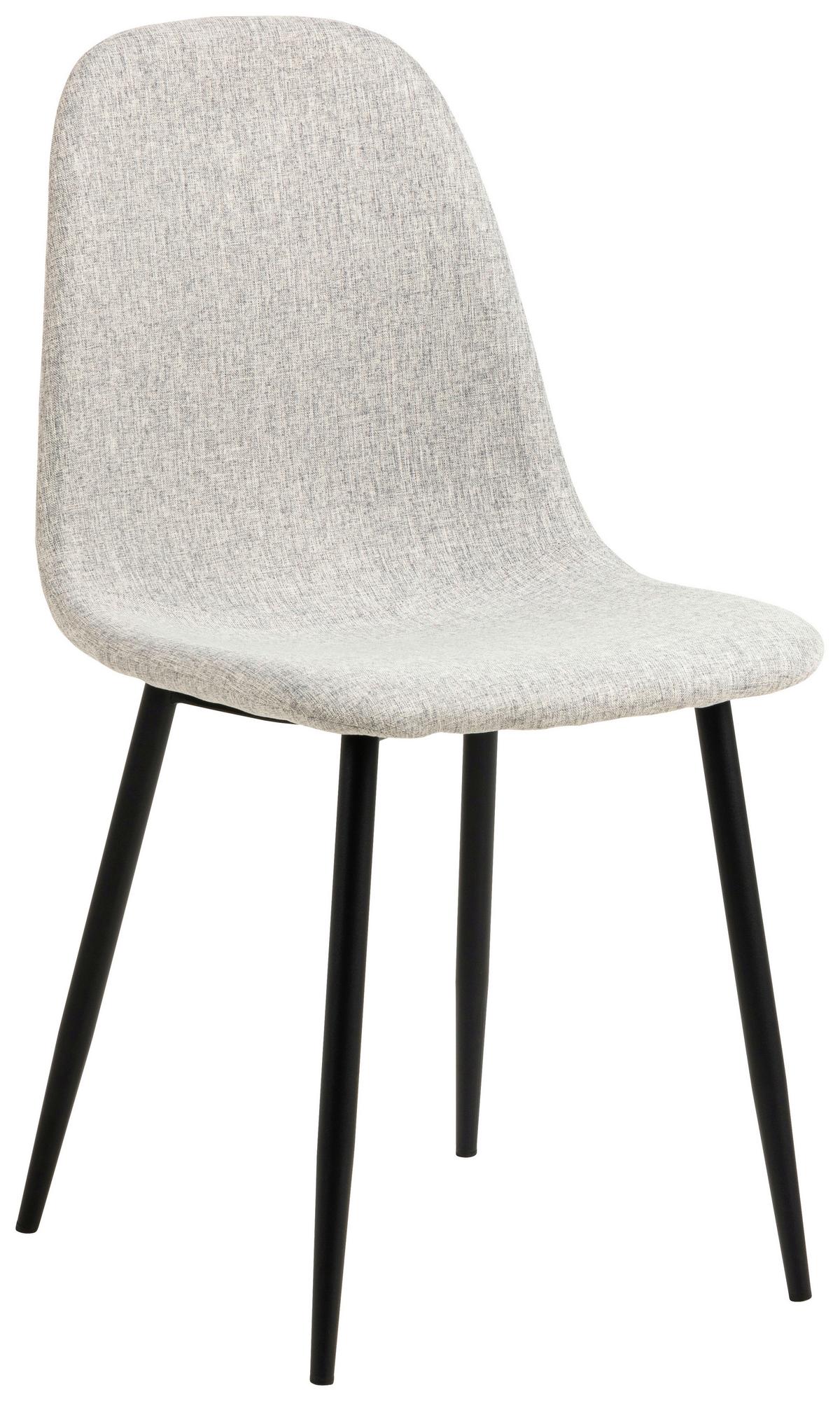 KRZESŁO CELIA - jasnoszary/czarny, Trend, metal/tkanina (44/86/54cm) - MID.YOU