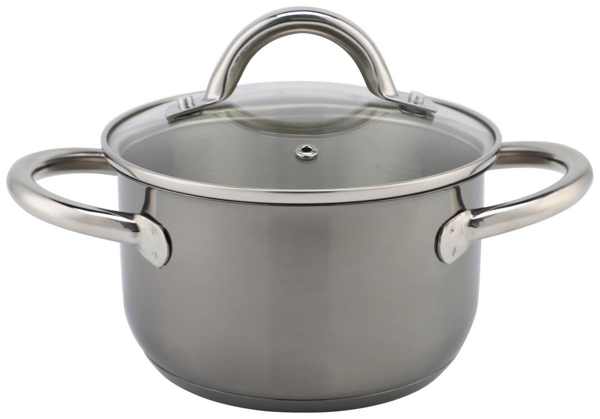 Főzőedénykészlet Ew-Ts-8040s - fekete, Basics, üveg/fém - Echtwerk
