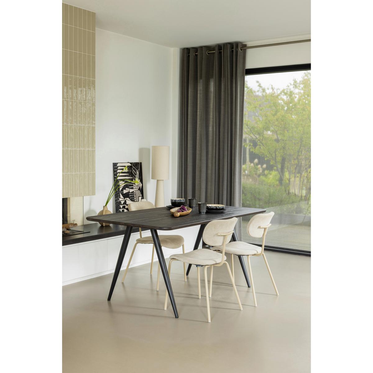 STUHL-SET Link Sandfarben B: 54cm - Sandfarben, MODERN, Textil/Metall (54/78/45cm) - Livetastic
