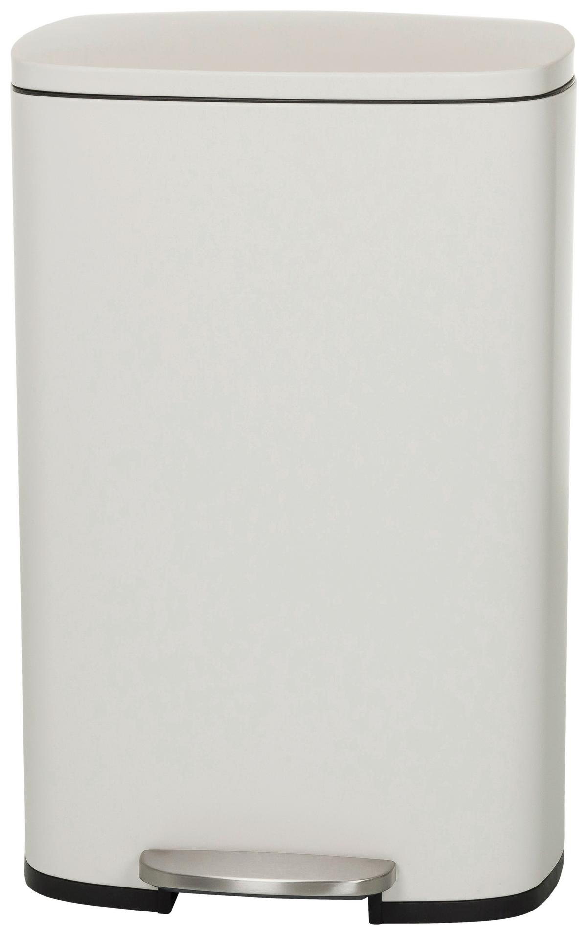 Abfallsammler Clean Beige ca. 30x64x42,5cm - Beige/Schwarz, MODERN, Kunststoff/Metall (30/64/42,5cm) - MID.YOU