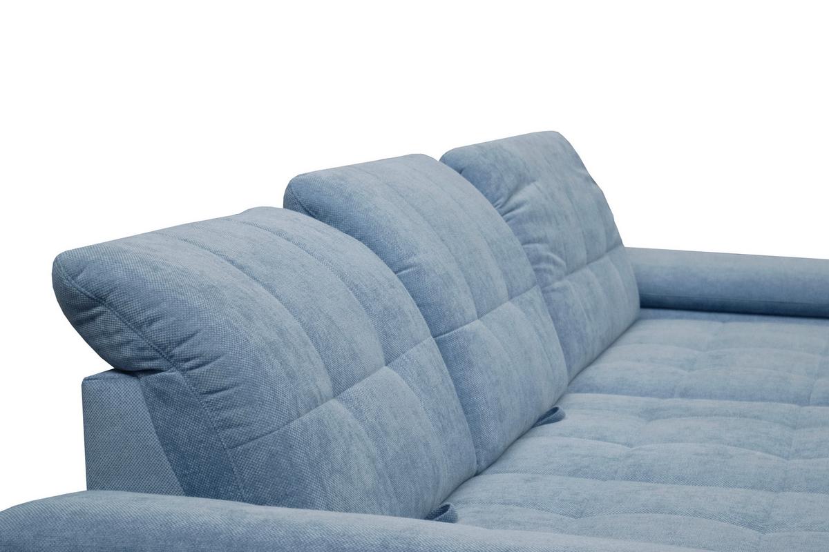 Kutna Garnitura Bellagio - plava/crna, Moderno, karton/drvni materijal (328/198cm) - Modern Living
